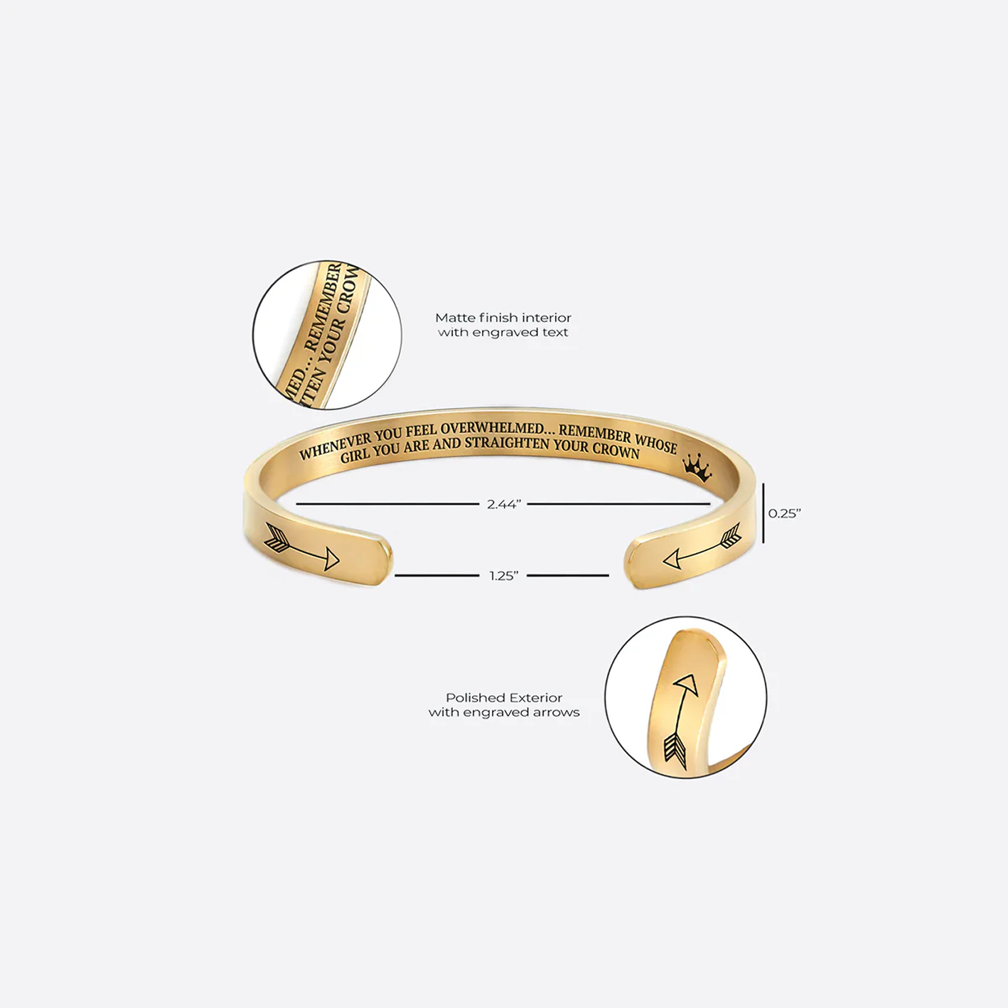 AX Motivational Cuff Bracelet