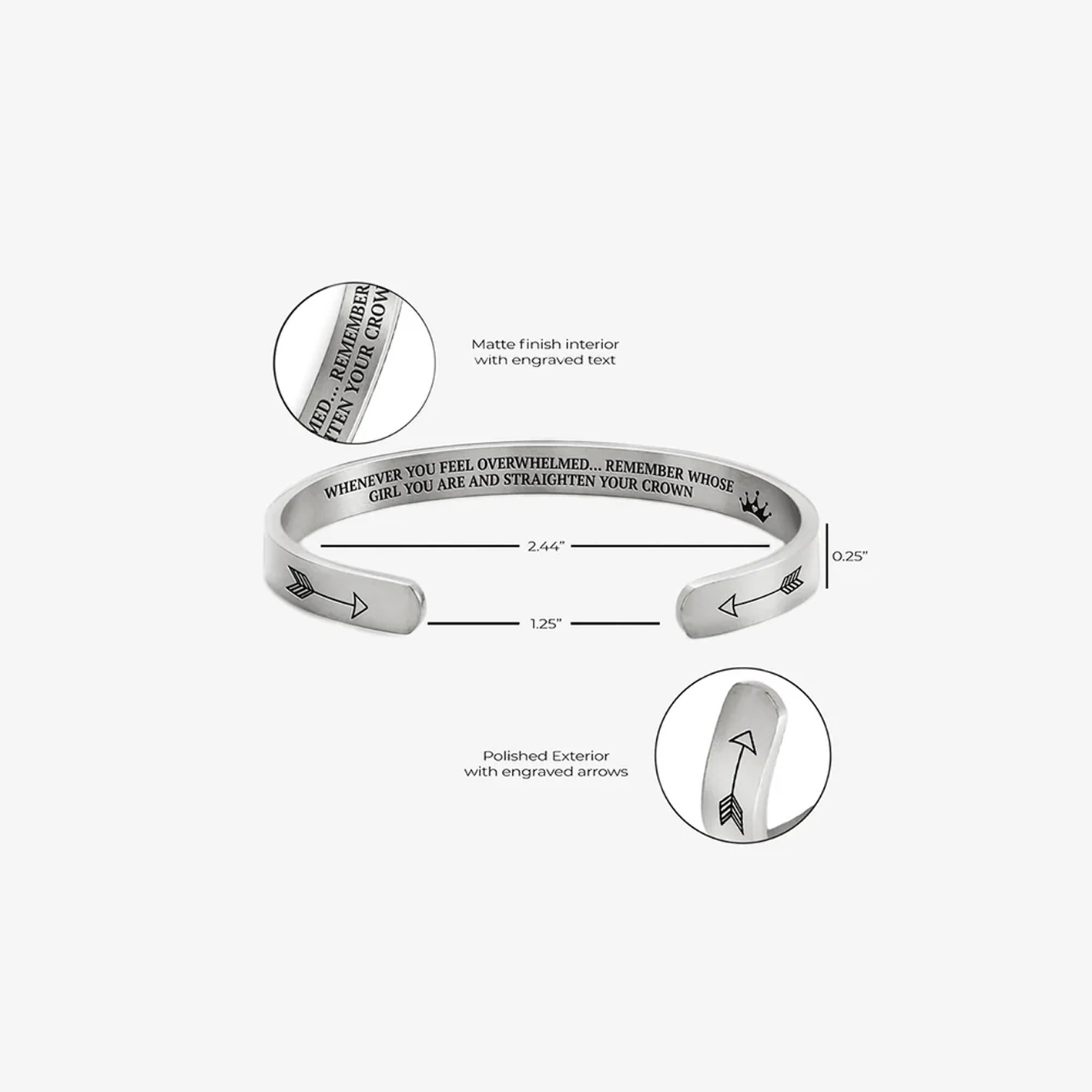 AX Motivational Cuff Bracelet