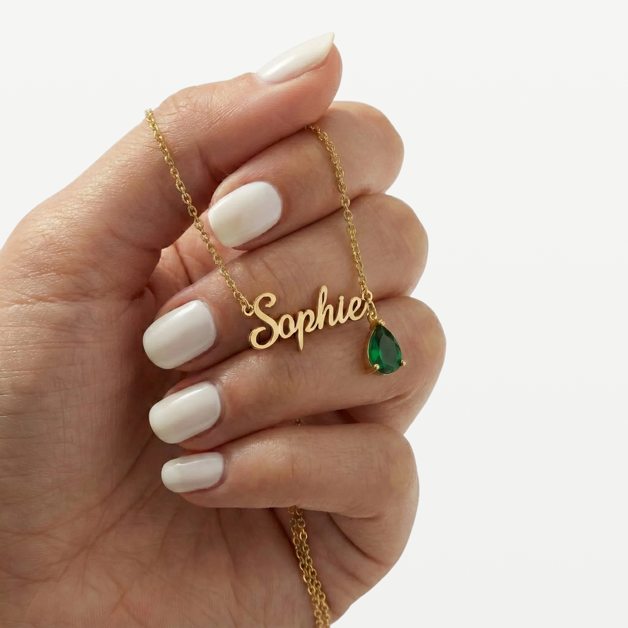 AX Custom Name and Birthstone Necklace