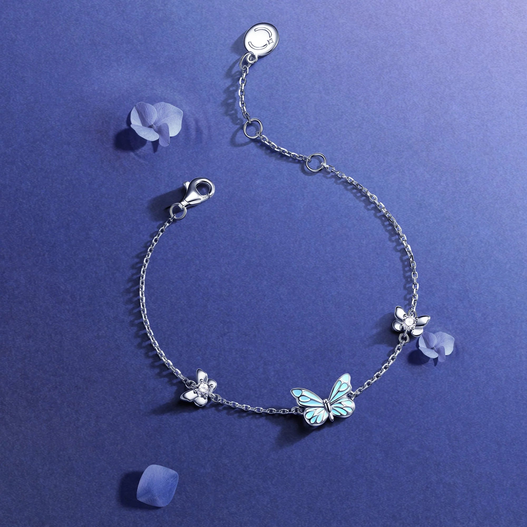 AX Luminous Dream Blue Butterfly Bracelet