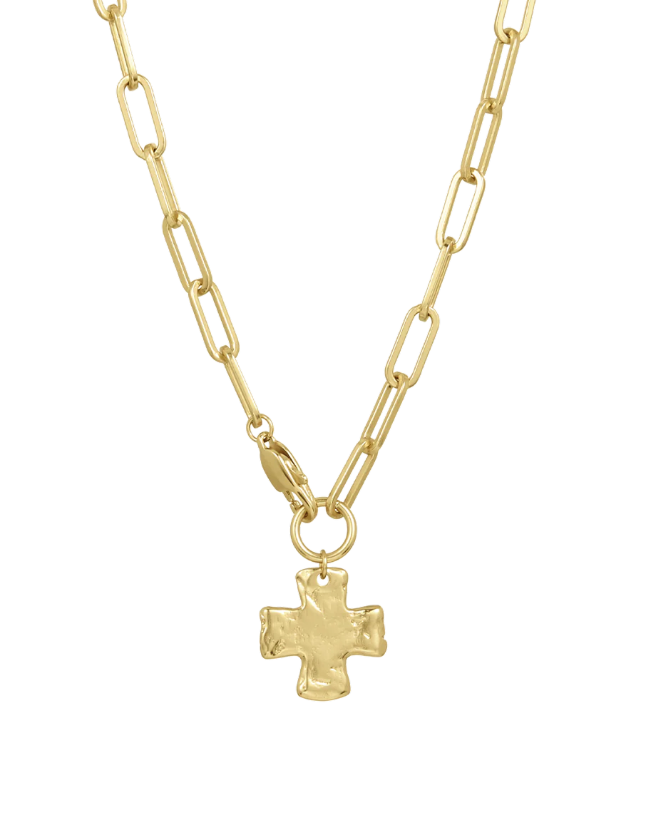 Chunky Cross Chain Necklace – Ardenix