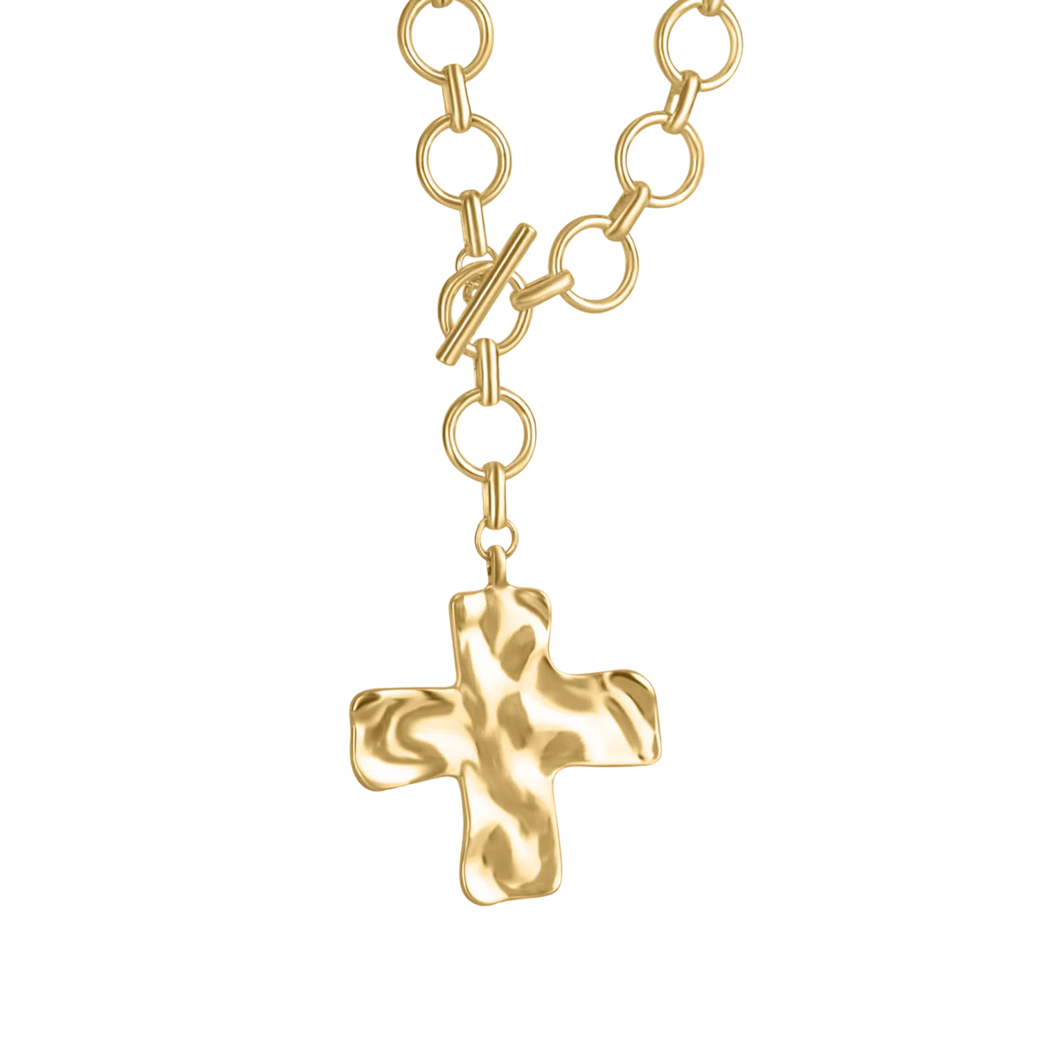 Chunky Cross Belcher Necklace